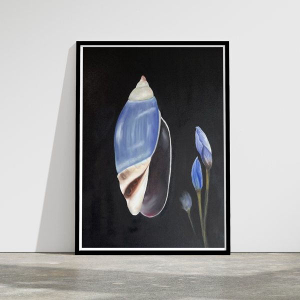 Blue Tulip by the Sea - Print