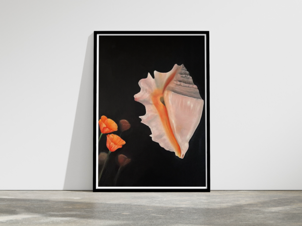 Golden Poppy by the Sea - Print